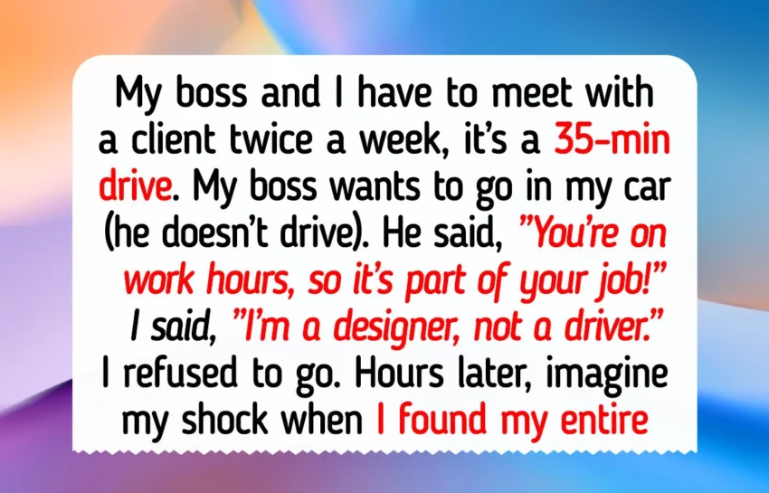 I Refused to Drive My Boss to Work Meetings—Now HR Stepped In